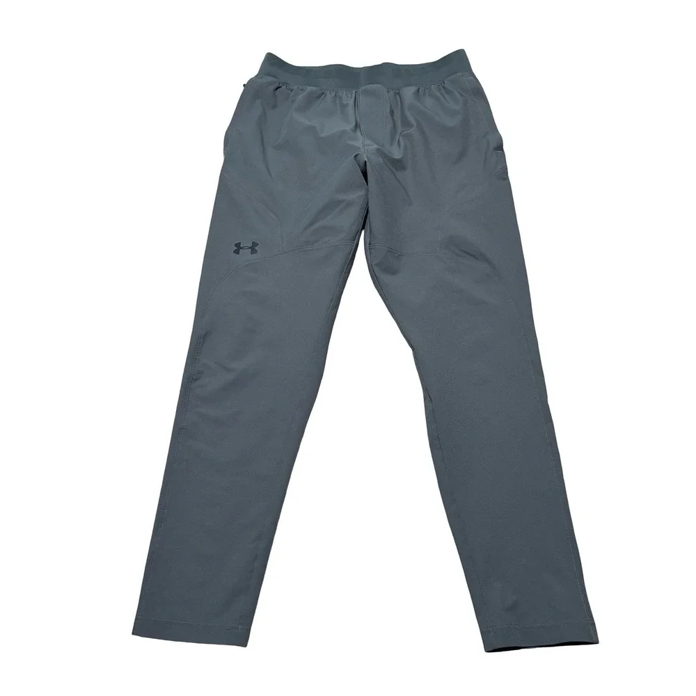 Under Armour Men's Fitted Jogger Sweatpants Gray Size Large 31 x 30
